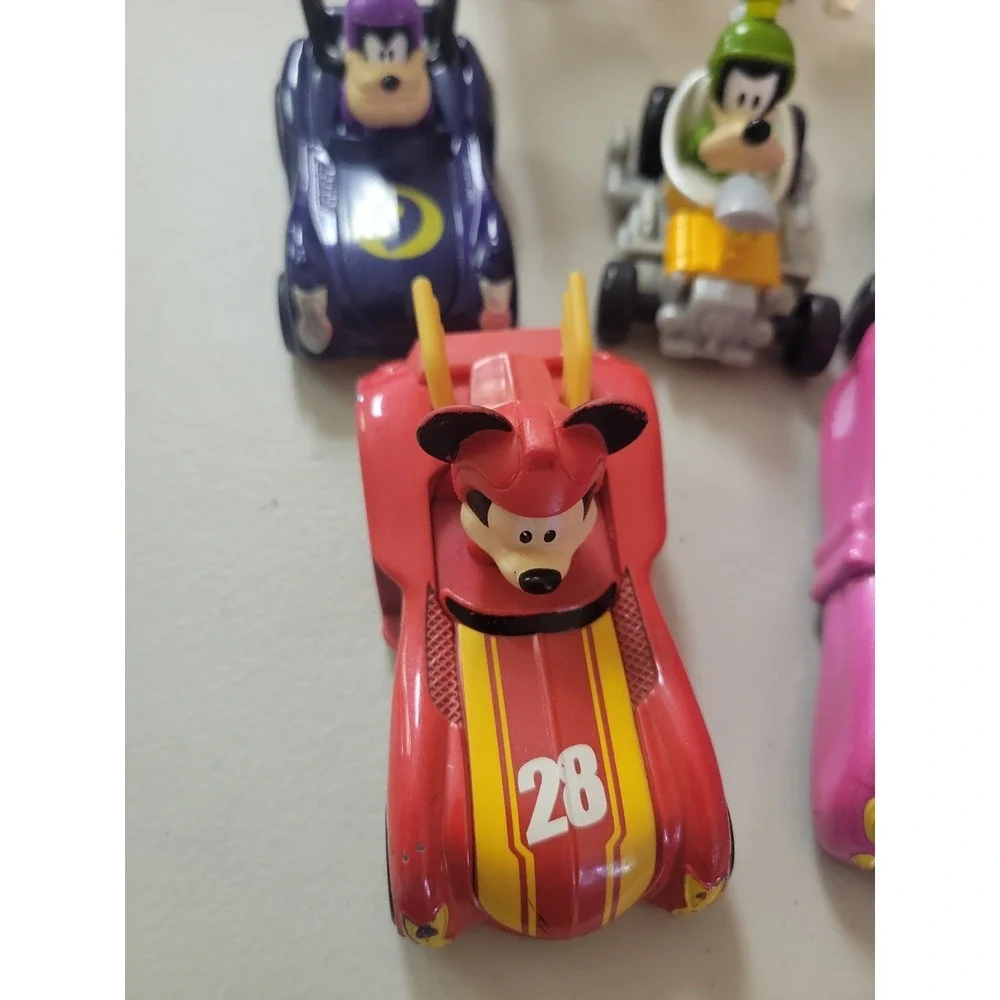 Disney Mickey Mouse Roadster Racers Hot Rod Lot 5pc Diecast Race Cars Mattel